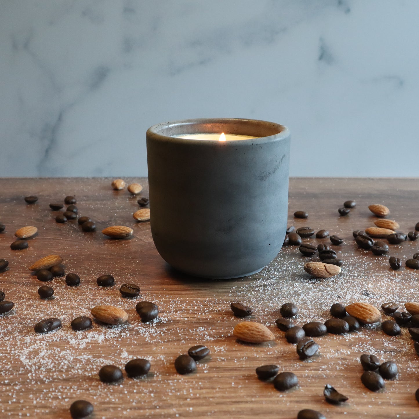 Cup of Comfort Concrete Candle | Coffee, Almond, & Sugar | 8.5oz