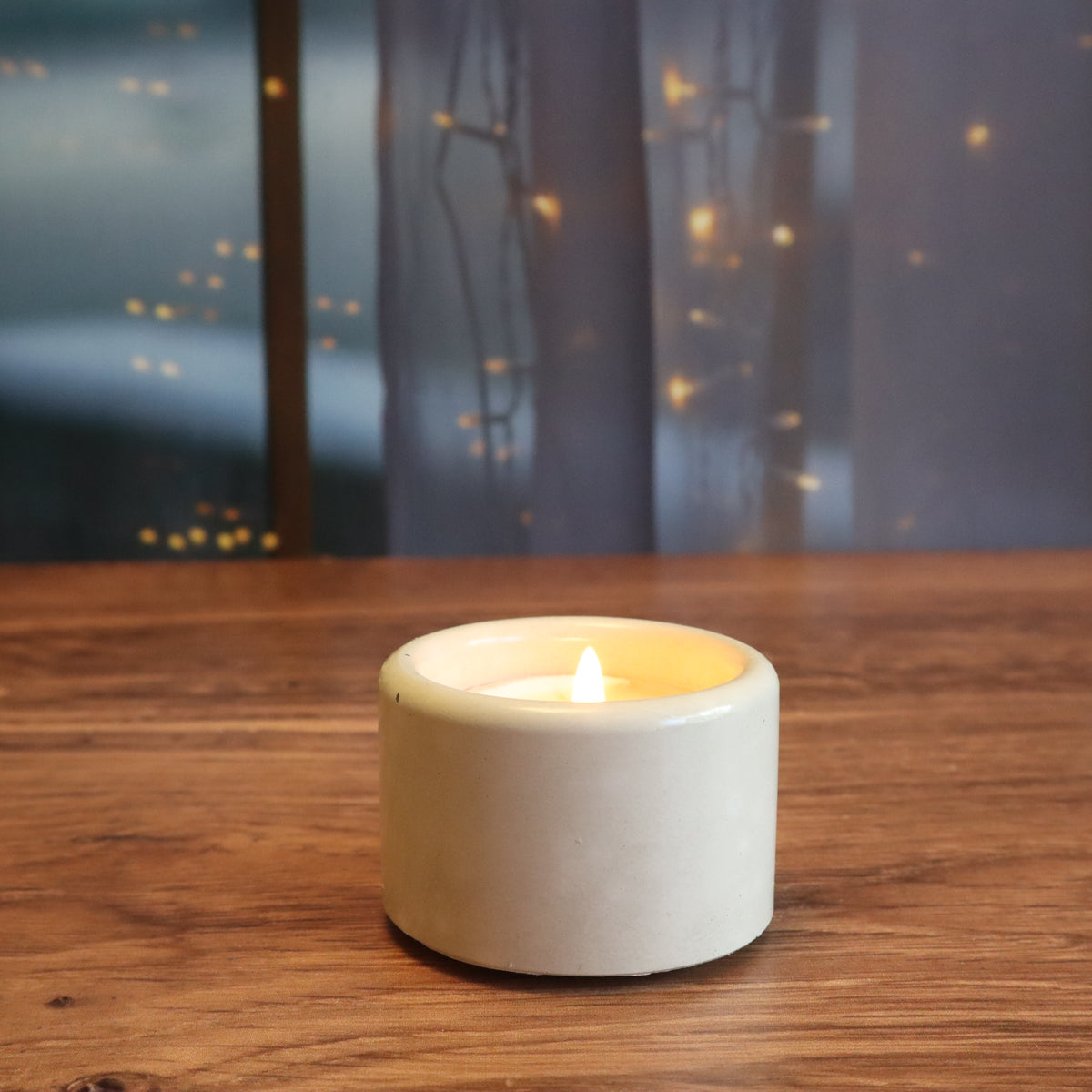Round Concrete Tealight Holder