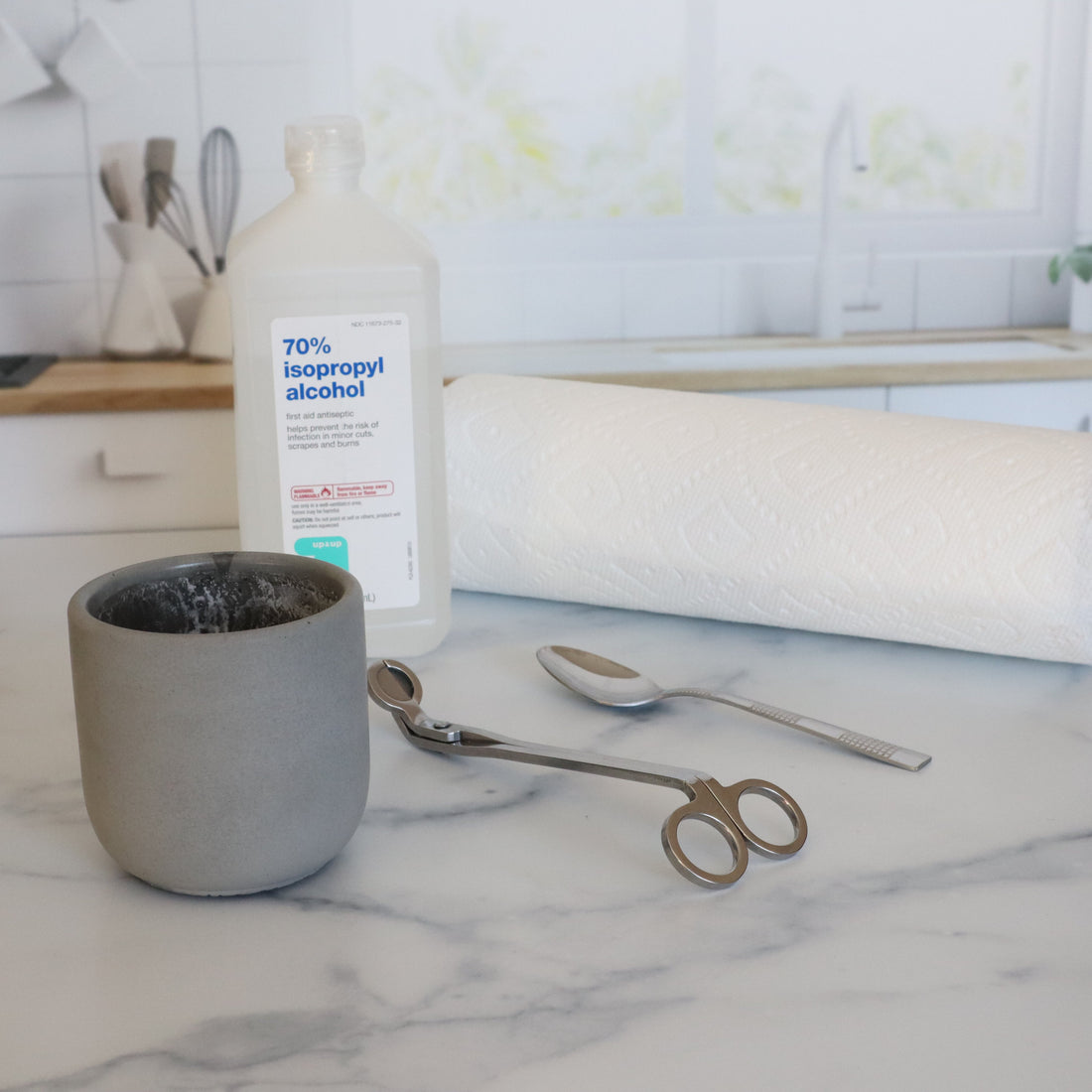 How to Clean Out Our Concrete Candle Jars | Repurpose