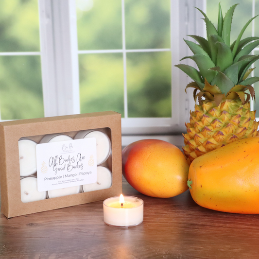 All Bodies Are Good Bodies Tealight Pack | Pineapple, Mango, & Papaya | 3oz