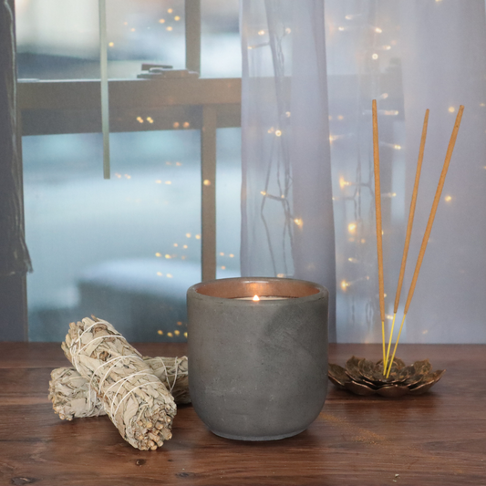 Inner Wisdom Concrete Candle | Incense, Seagrass, & Sage | 8.5oz