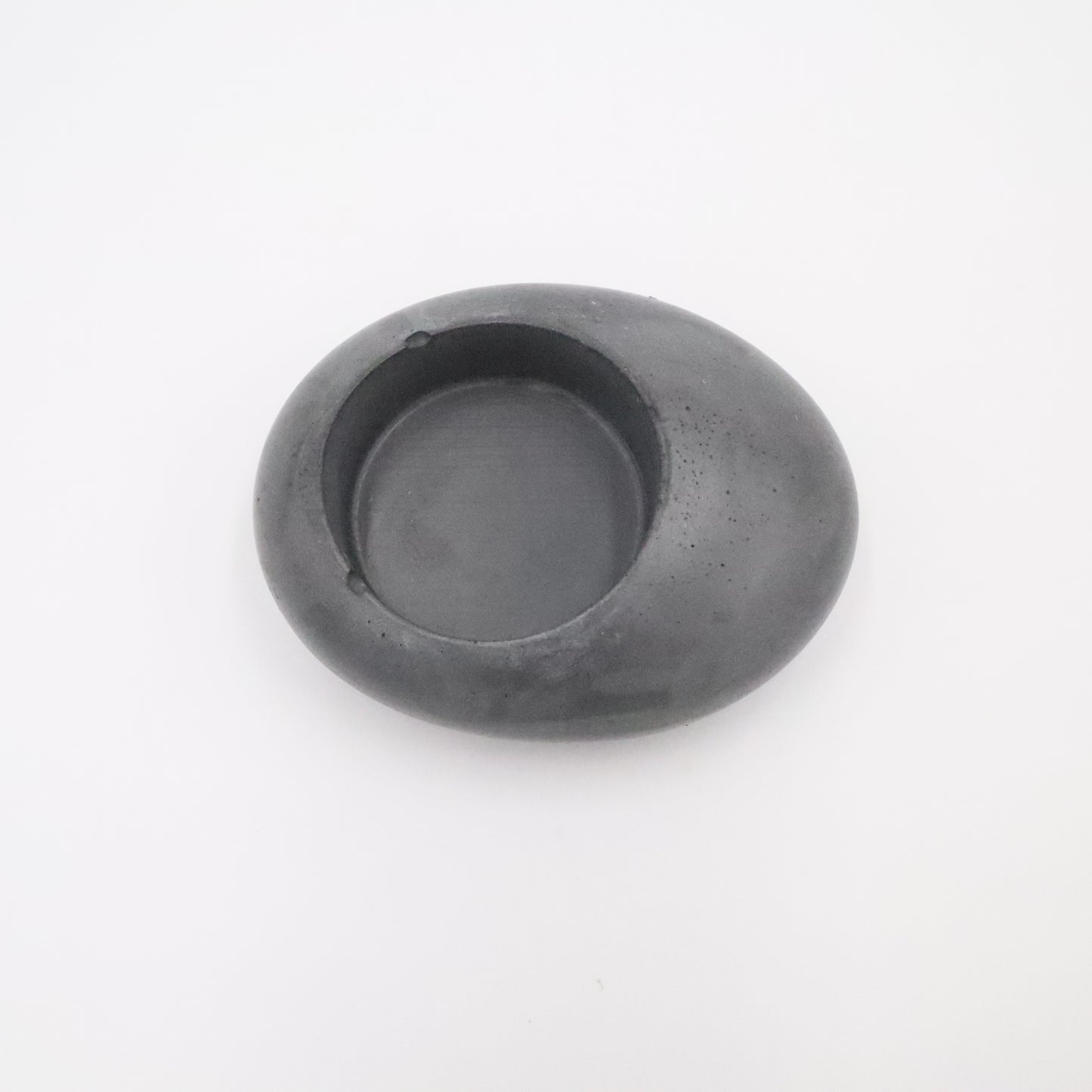 Stone-Shaped Concrete Tealight Holder