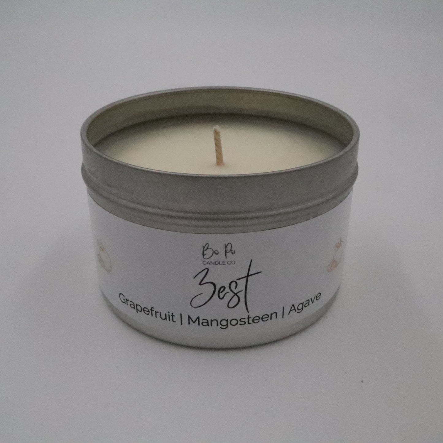 Zest Tin Candle | Grapefruit, Mangosteen & Agave | 6oz