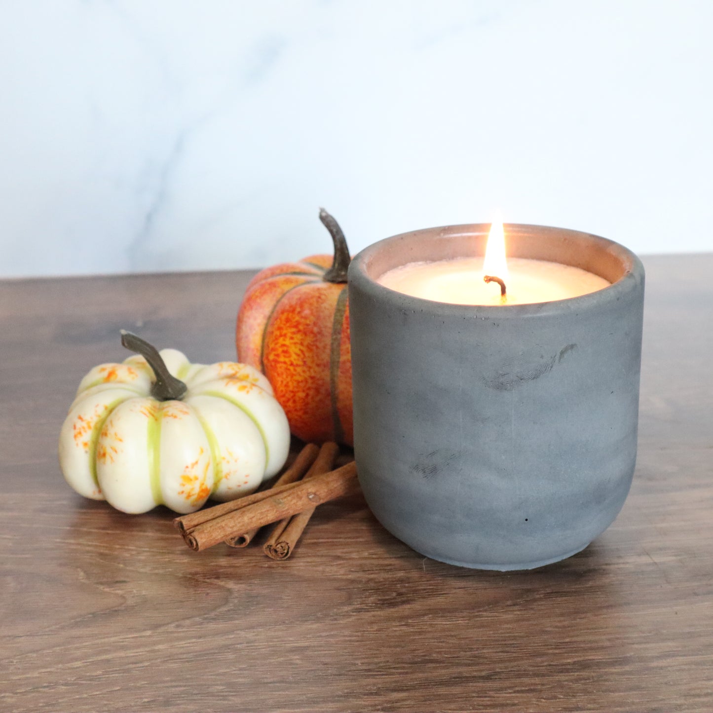 Spice of Life Concrete Candle | Pumpkin, Ginger, & Clove | 8.5oz