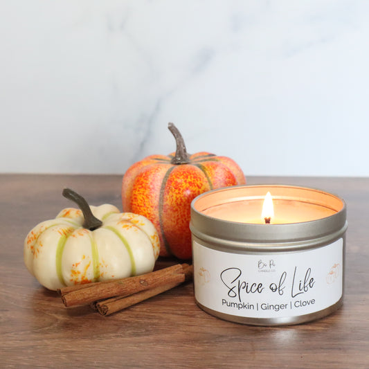 Spice of Life Tin Candle | Pumpkin, Ginger, & Clove | 6oz