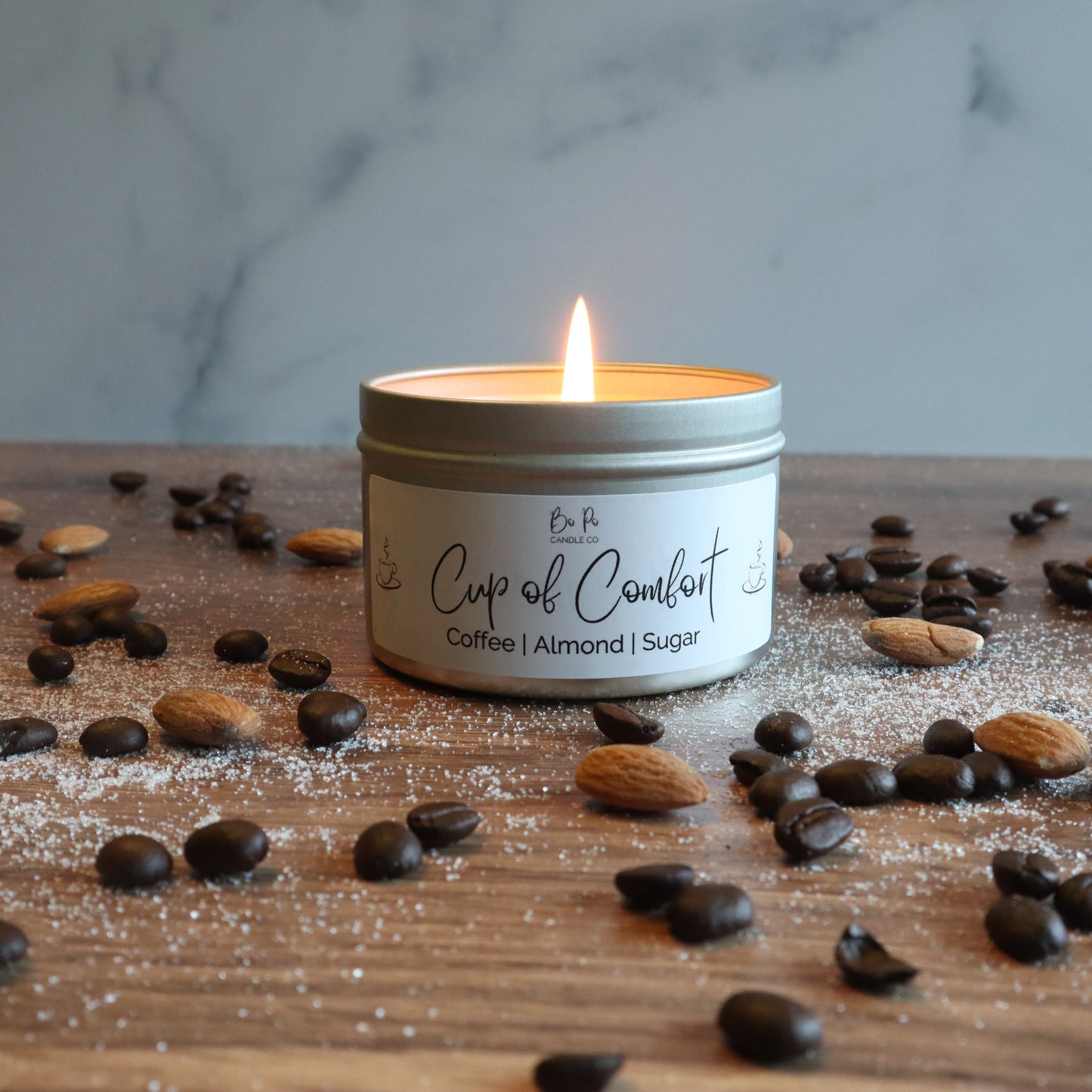 Cup of Comfort Tin Candle | Coffee, Almond, & Sugar | 6oz