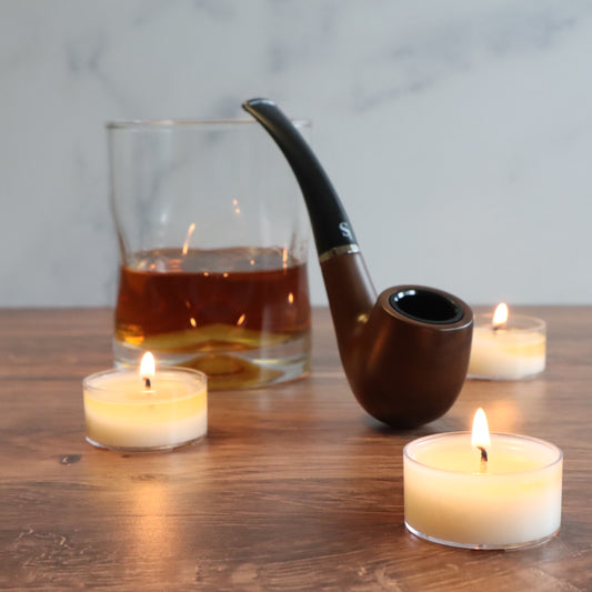 Authentically Me Tealight Pack | Bourbon, Tobacco, & Cognac | 3oz