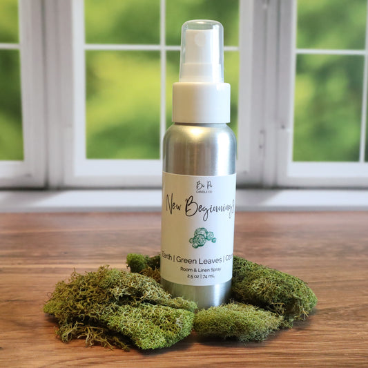 New Beginnings Room/Linen Spray | Earth, Green Leaves, & Ozone | 2.5oz