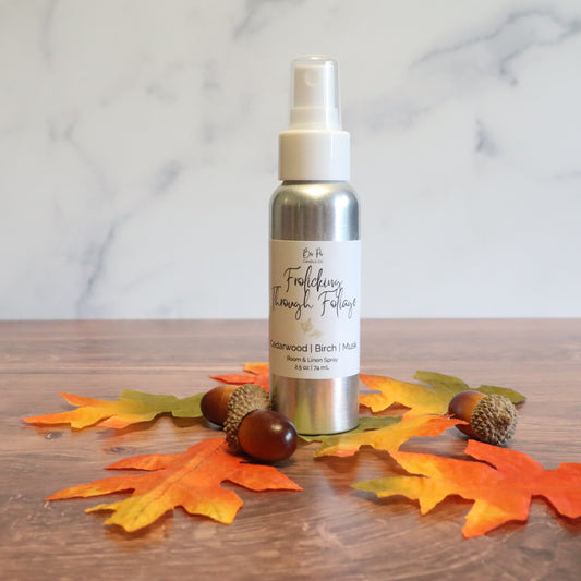 Frolicking Through Foliage Room/Linen Spray | Cedarwood, Birch, & Musk | 2.5oz