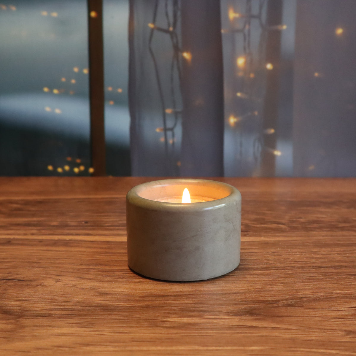 Round Concrete Tealight Holder