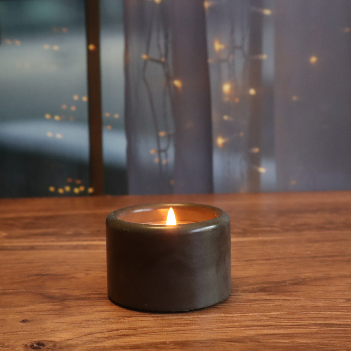 Round Concrete Tealight Holder