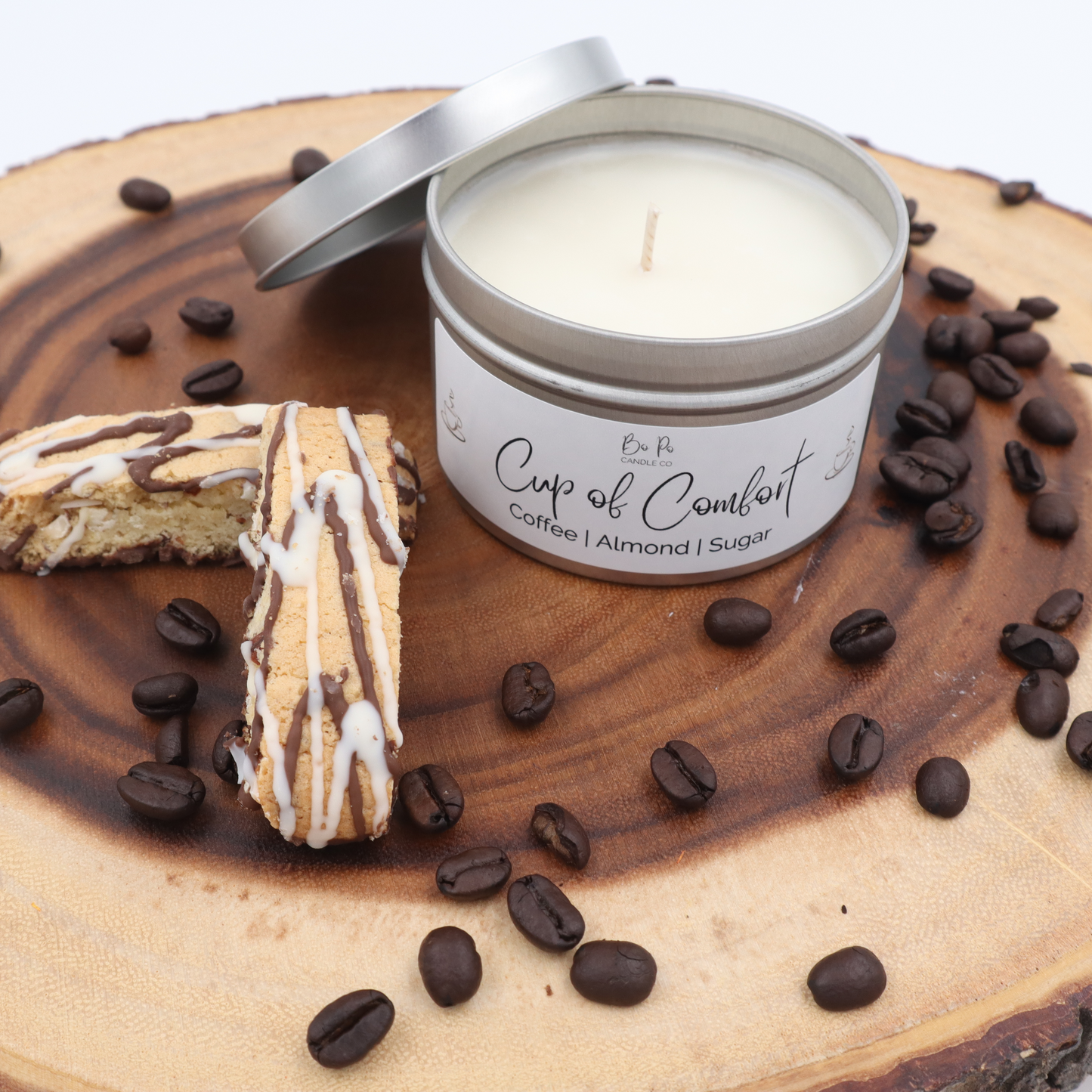 Cup of Comfort Tin Candle | Coffee, Almond, & Sugar | 6oz