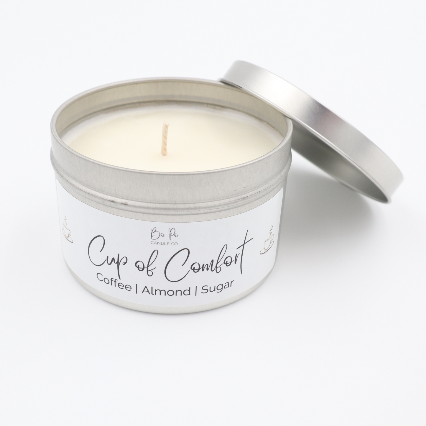 Cup of Comfort Tin Candle | Coffee, Almond, & Sugar | 6oz