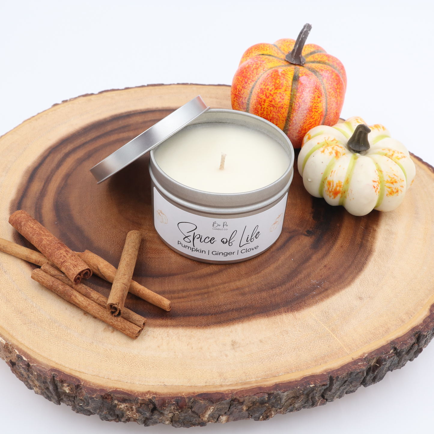 Spice of Life Tin Candle | Pumpkin, Ginger, & Clove | 6oz