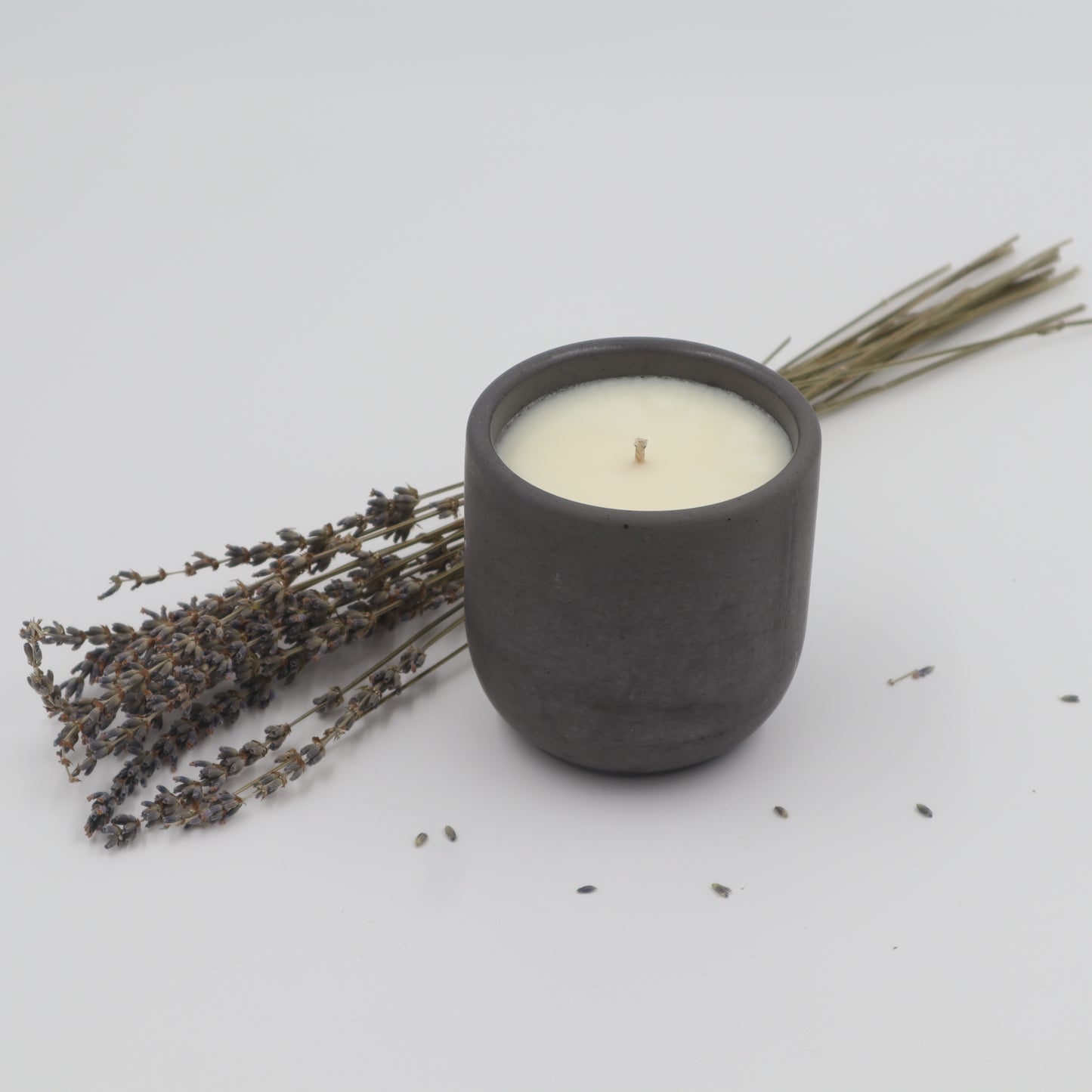 Food Peace Concrete Candle | Lavender, Chamomile, & Jasmine | 8.5oz