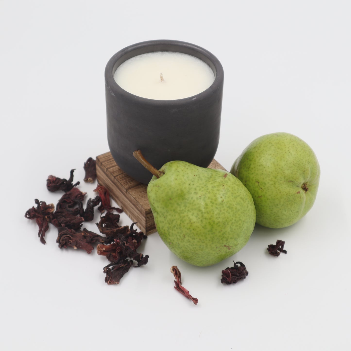 Progress Not Perfection Concrete Candle | Pear, Hibiscus, & Cyclamen | 8.5oz