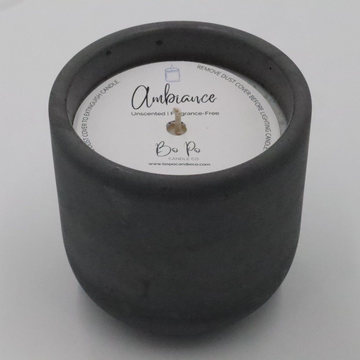 Ambiance Concrete Candle | Unscented | 8.5oz