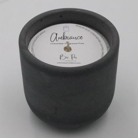 Ambiance Concrete Candle | Unscented | 8.5oz