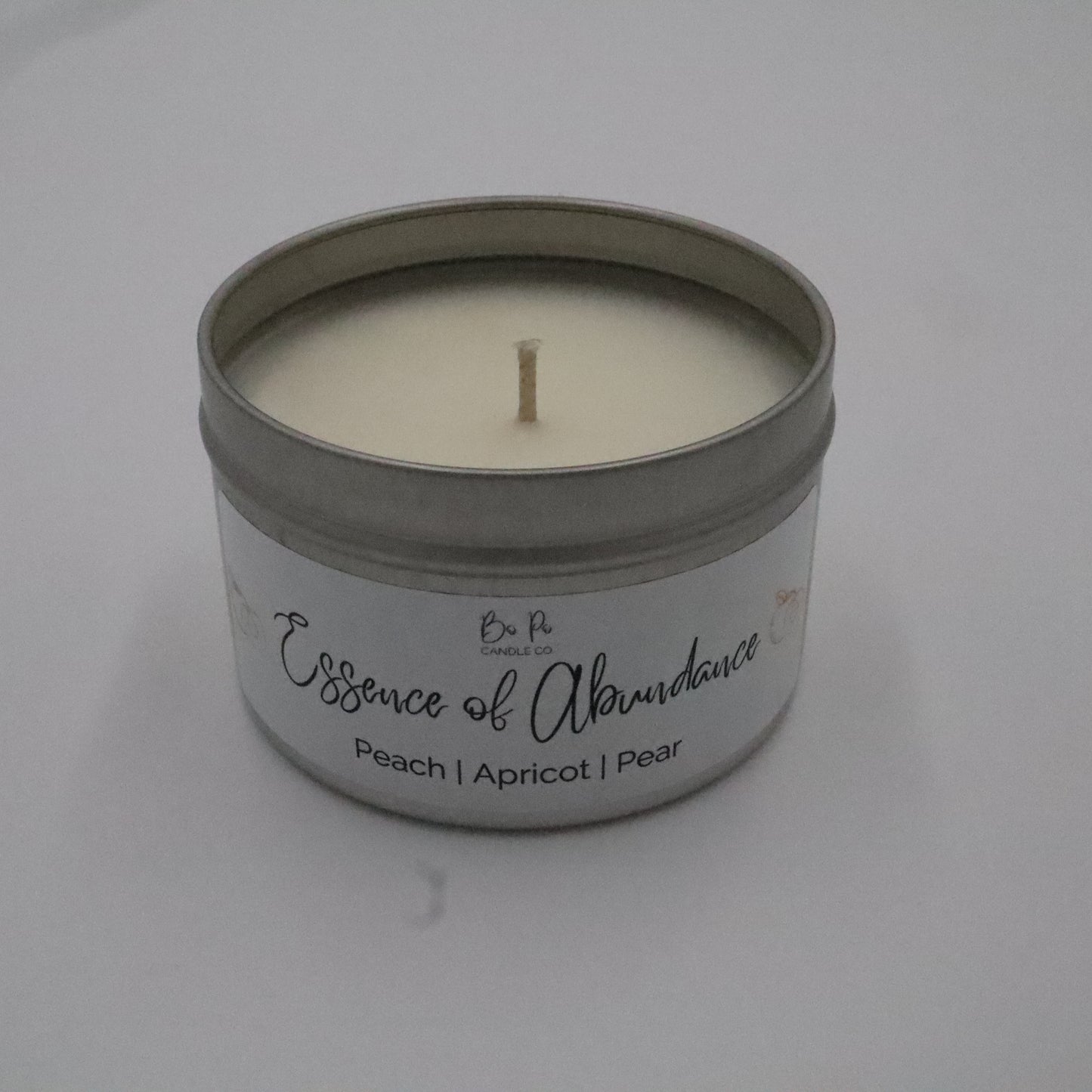 Essence of Abundance Tin Candle | Peach, Apricot, & Pear | 6oz