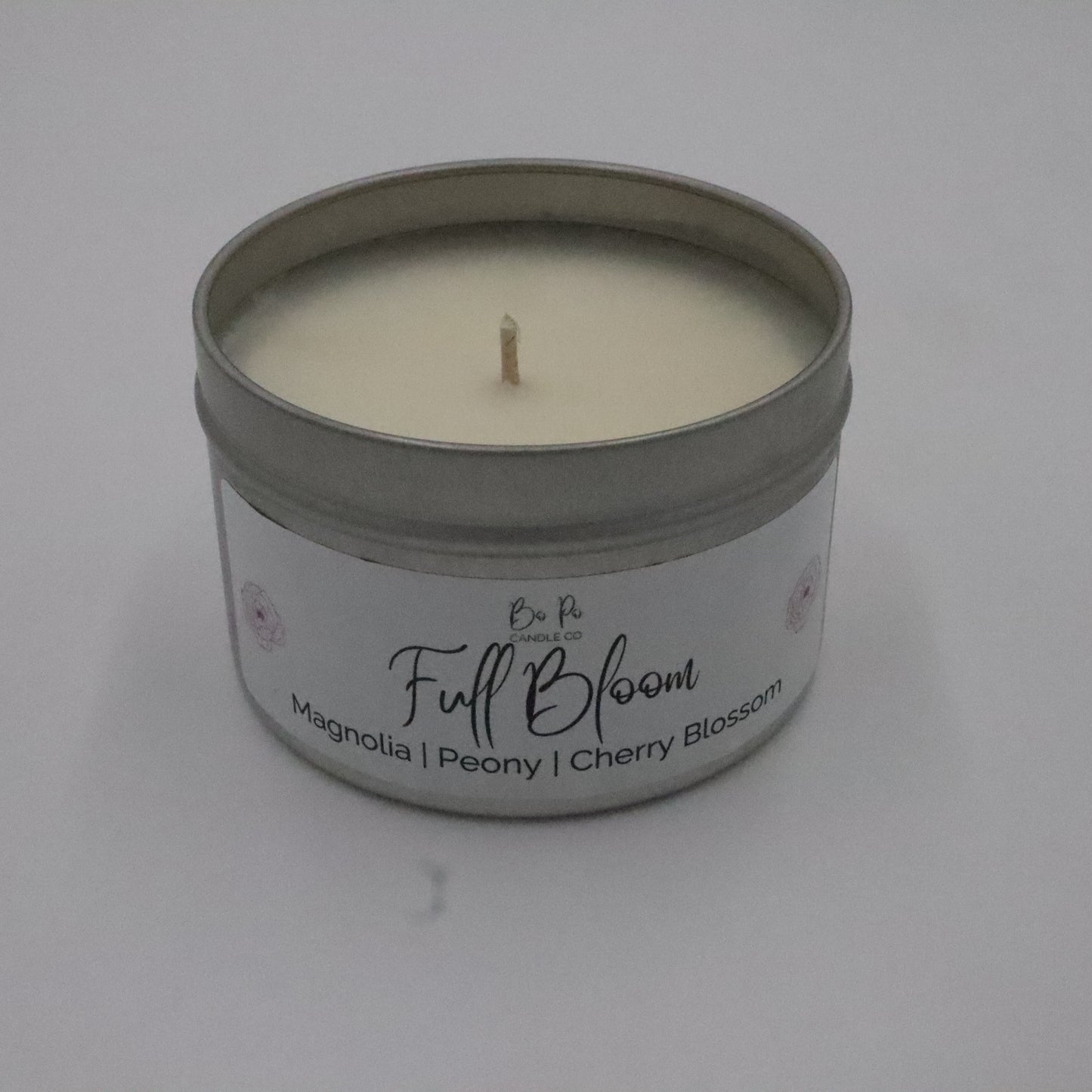 Full Bloom Tin Candle | Magnolia, Peony, & Cherry Blossom | 6oz